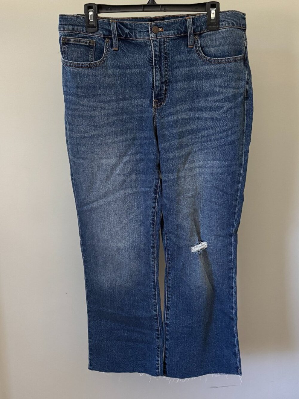 J.Crew Mid-Rise Flare Crop Jeans Size 31/12 NWT